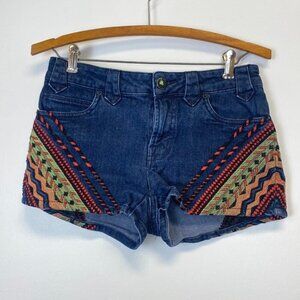 BDG Embroidered Jean Shorts